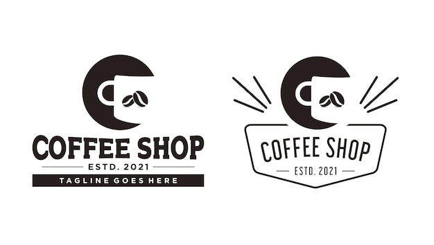 Design logo coffee house vector