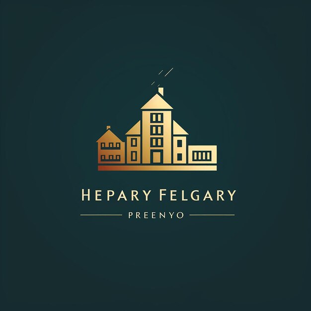 Vector design a logo for a house property company