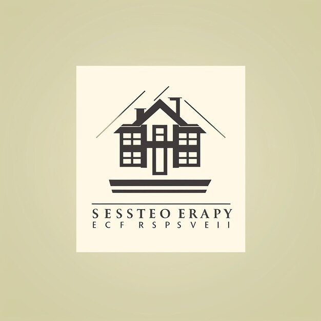 Vector design a logo for a house property company