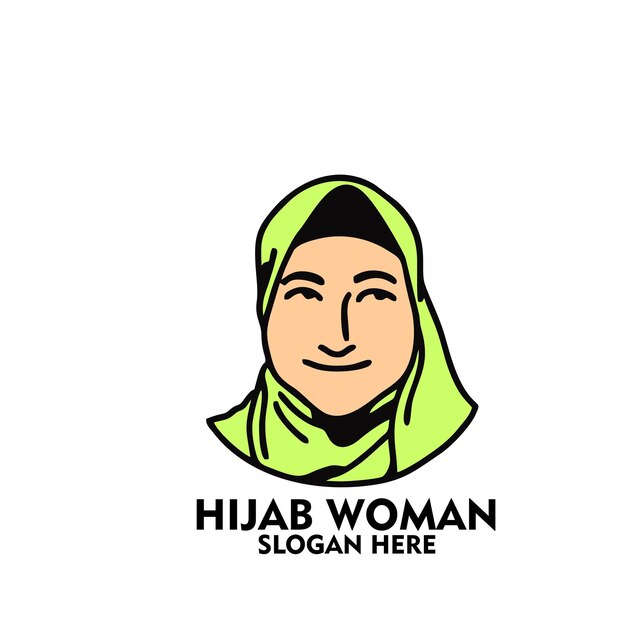 Design logo icon character mascot women