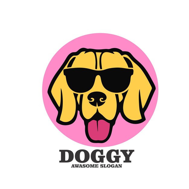 Design logo icon illustration dog