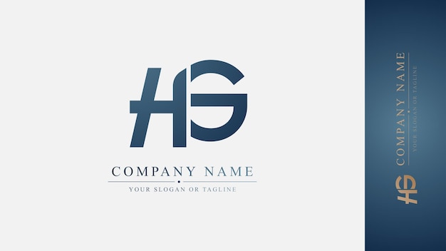 Design Logo Initiaal HG premium stijl