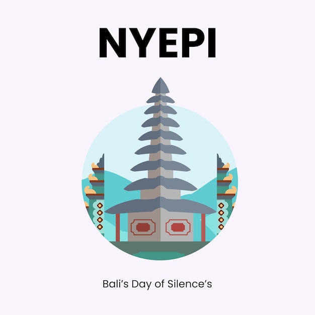 Vector design nyepi days