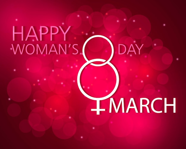 Design omposition Women s Day on a bright background. eps10