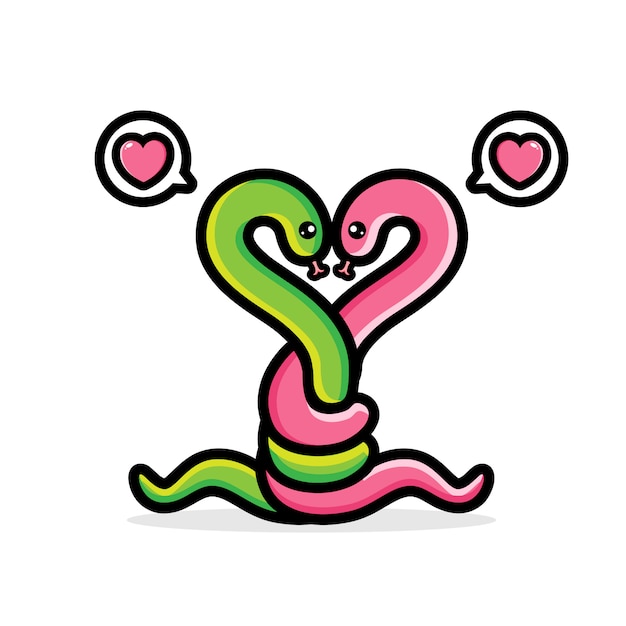 Design of a pair of snakes in love