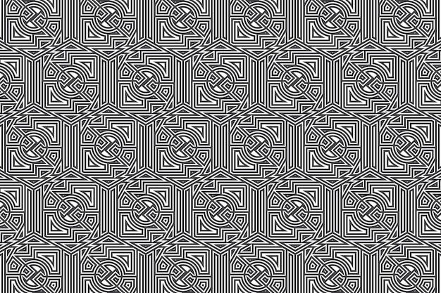 Vector design seamless lines pattern