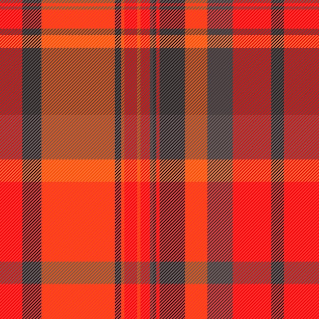 Design seamless textile background geometrical texture vector tartan Season check fabric pattern plaid in red and bright colors