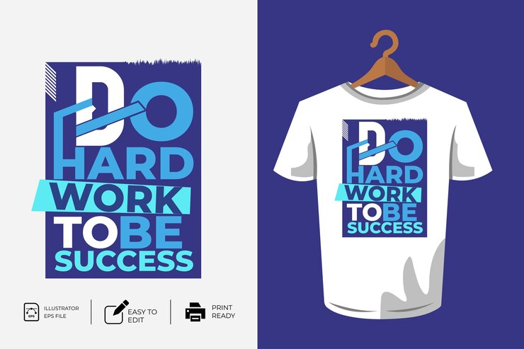 Vector design slogan tee graphic typography for print illustration t shirt vector art motivational poster
