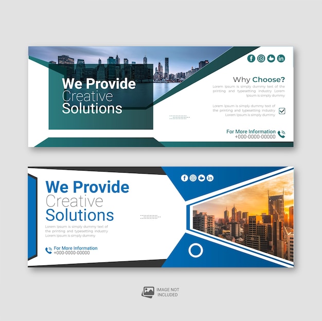 Vector design a social media post cover design creative your business marketing