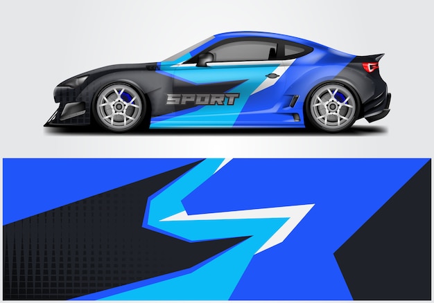 Design of sport car wrap