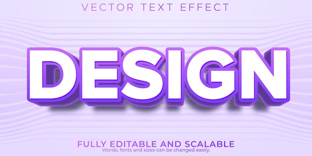 Design text effect, editable creative and cool text style