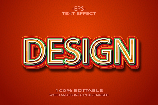 Design text effect with graphic style and editable