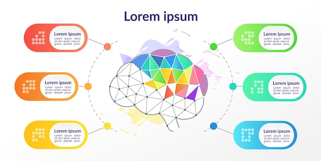Вектор Шаблон дизайна инфографической диаграммы дизайнерского мышления.