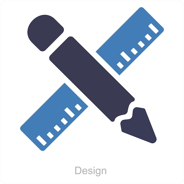 Design and tools icon concept