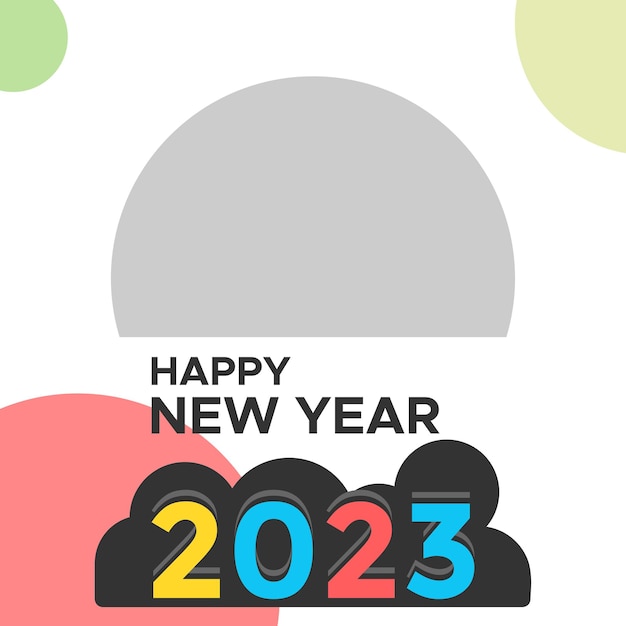 Vector design vector graphic of happy new year 2023 template