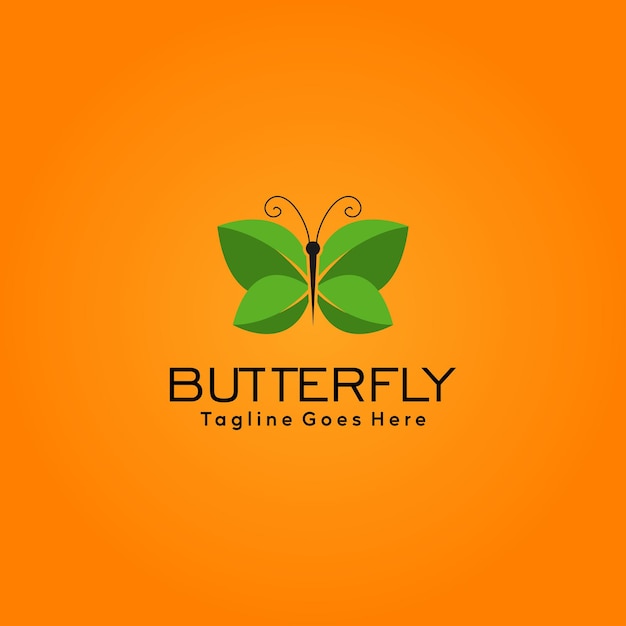 design vector graphic of logo butterfly and icon butterfly