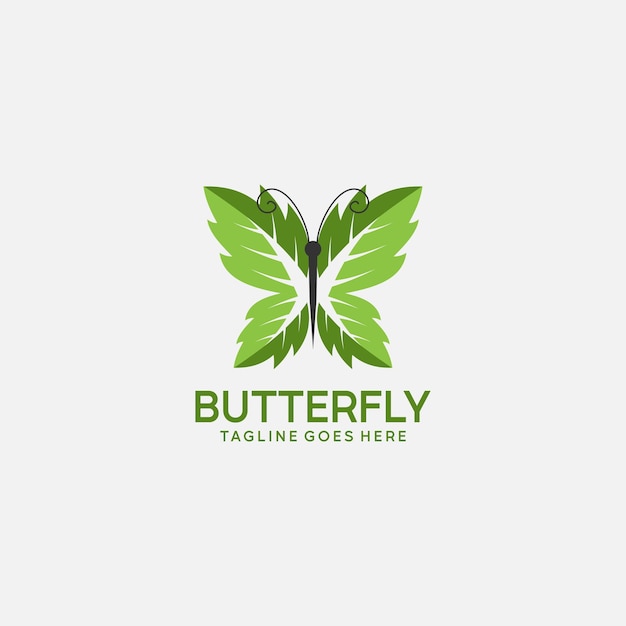 design vector graphic of logo butterfly and icon butterfly