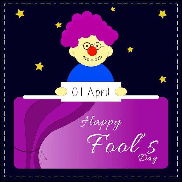 Design vector illustration for april fools day