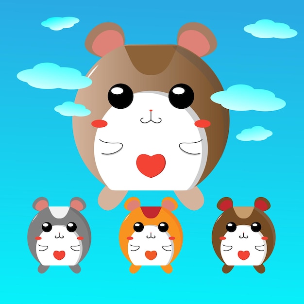 Vector design vector illustration hamster