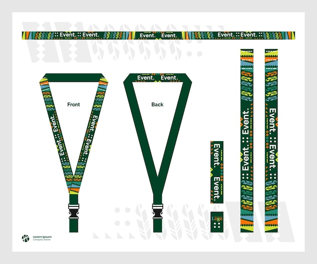 design vector lanyard event