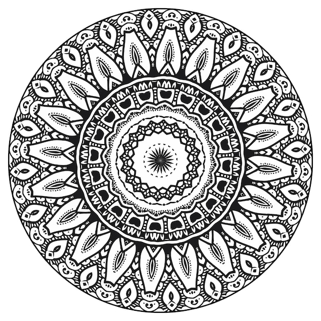 Design for a wallpaper Paint shirt and tile Sticker Design, Decorative circle ornament mandala