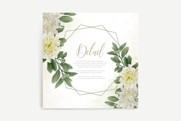 Design watercolor floral