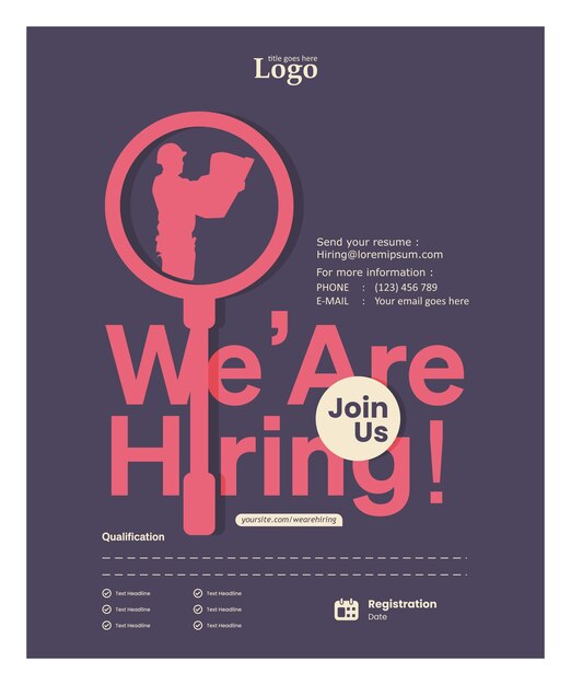 Vector design we are hiring