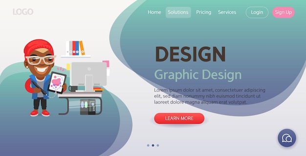 Vector design website template