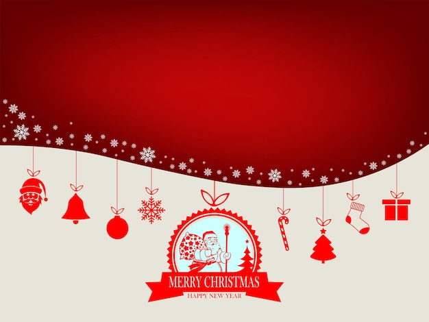 Design with silhouette of Santa Claus