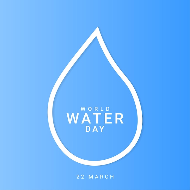 A design with the theme of world water day suitable for elements related to water design