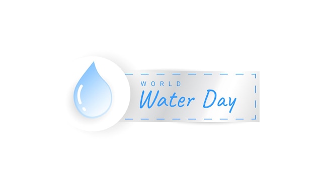 Vector a design with the theme of world water day suitable for elements related to water design