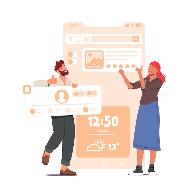 ウェブサイトまたはアプリケーションの Ui Ux デザインとモバイル アプリケーションのプログラミングに取り組んでいるデザイナーのキャラクター イラスト