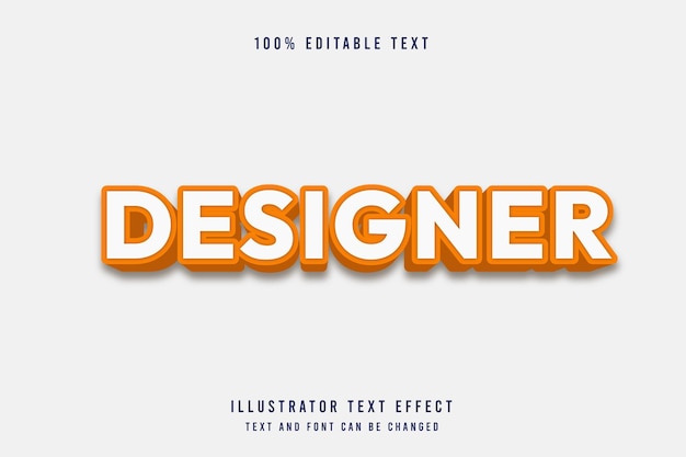 Designer text effect