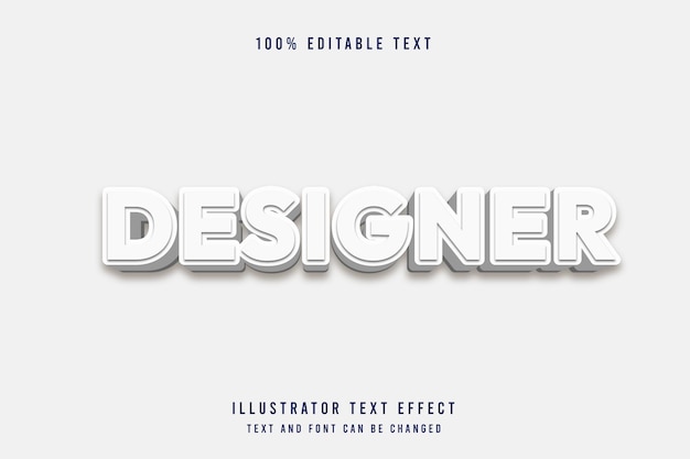 Designer text effect