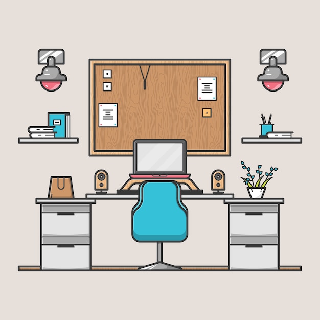 Designer working desk