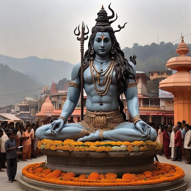 designhappy maha Shivratri with shiv ling a Hindu festival celebrated of lord shiva night