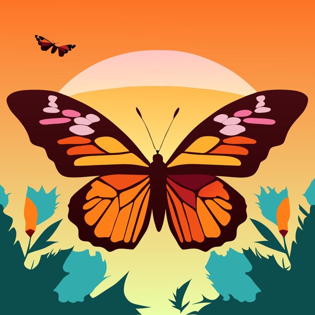 ベクトル 魅惑的な蝶のポスターをデザインする専門家の洞察