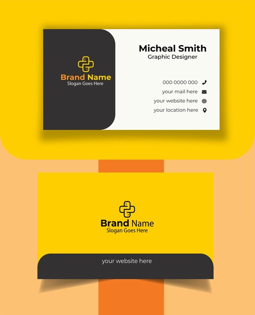 Vector designing a visiting card