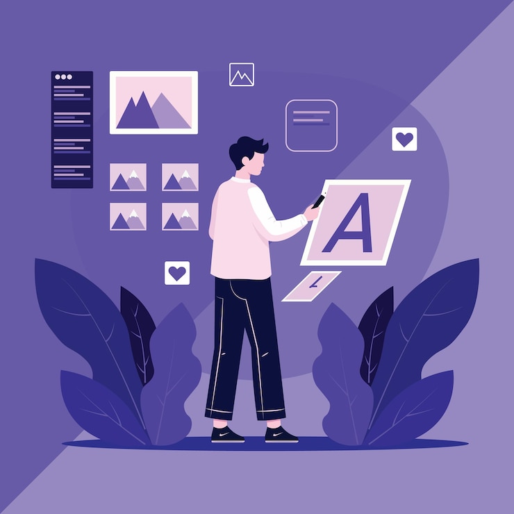 Vector designing visuals