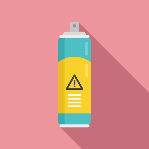 Desinfectie gevaar spray pictogram Vlakke afbeelding van desinfectie gevaar spray vector pictogram voor webdesign