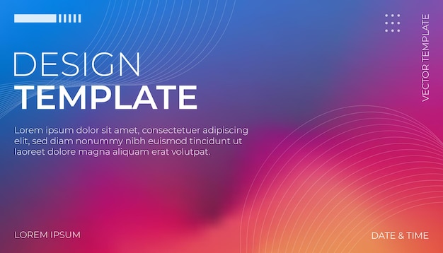 Desing Template Abstract color gradient film grain texture background