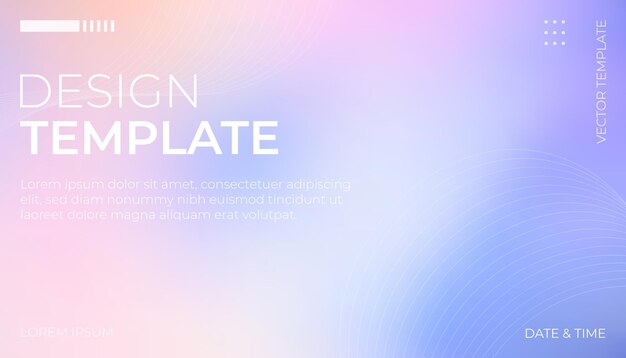 Vector desing template defocused image of blue sky