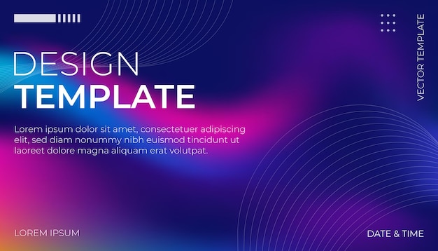 Desing Template Gradient colorful grainy dynamic background