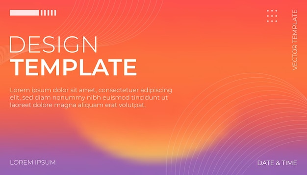 Desing Template Sunset gradient background