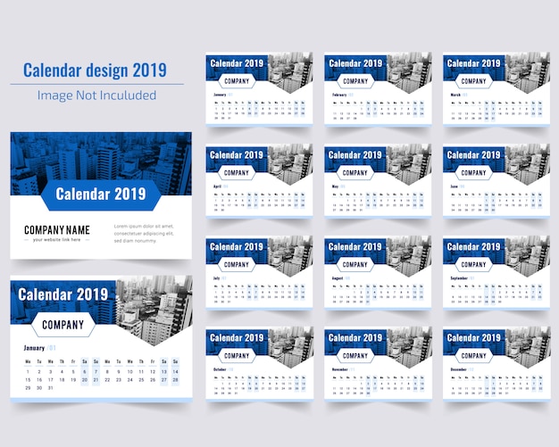 Desk Calendar 2019