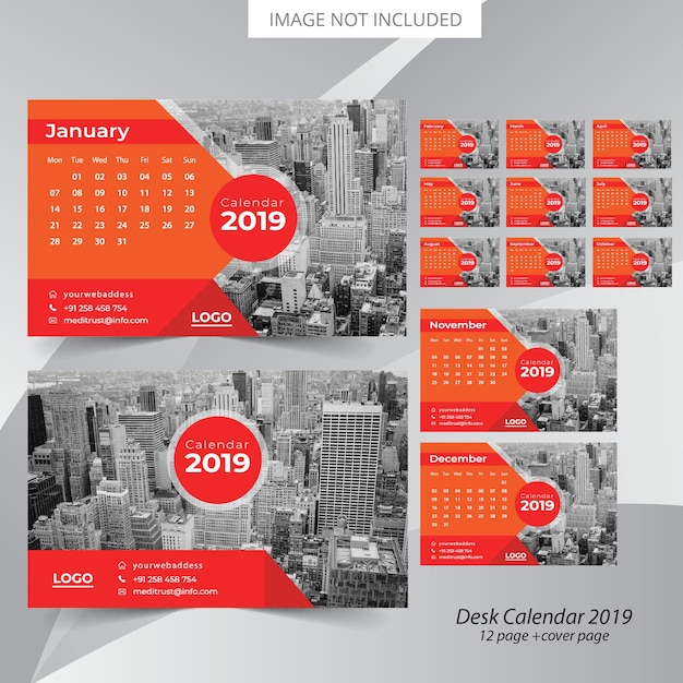 Calendario da tavolo 2019