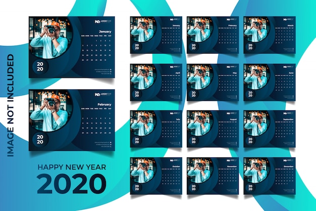 Desk calendar 2020