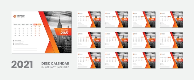 Desk calendar 2021