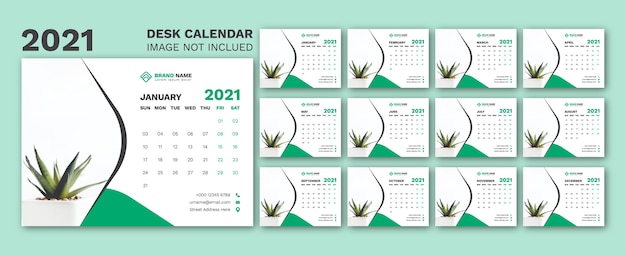 Desk calendar 2021