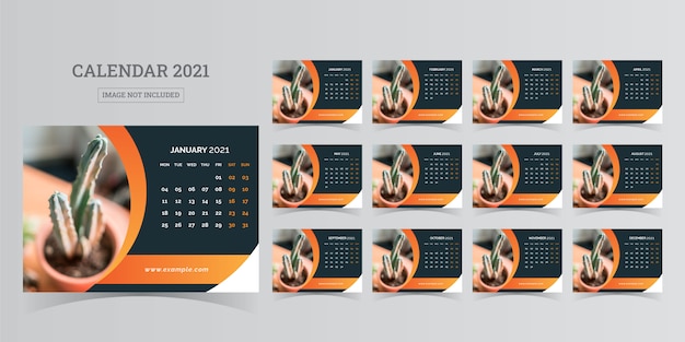 Desk calendar 2021